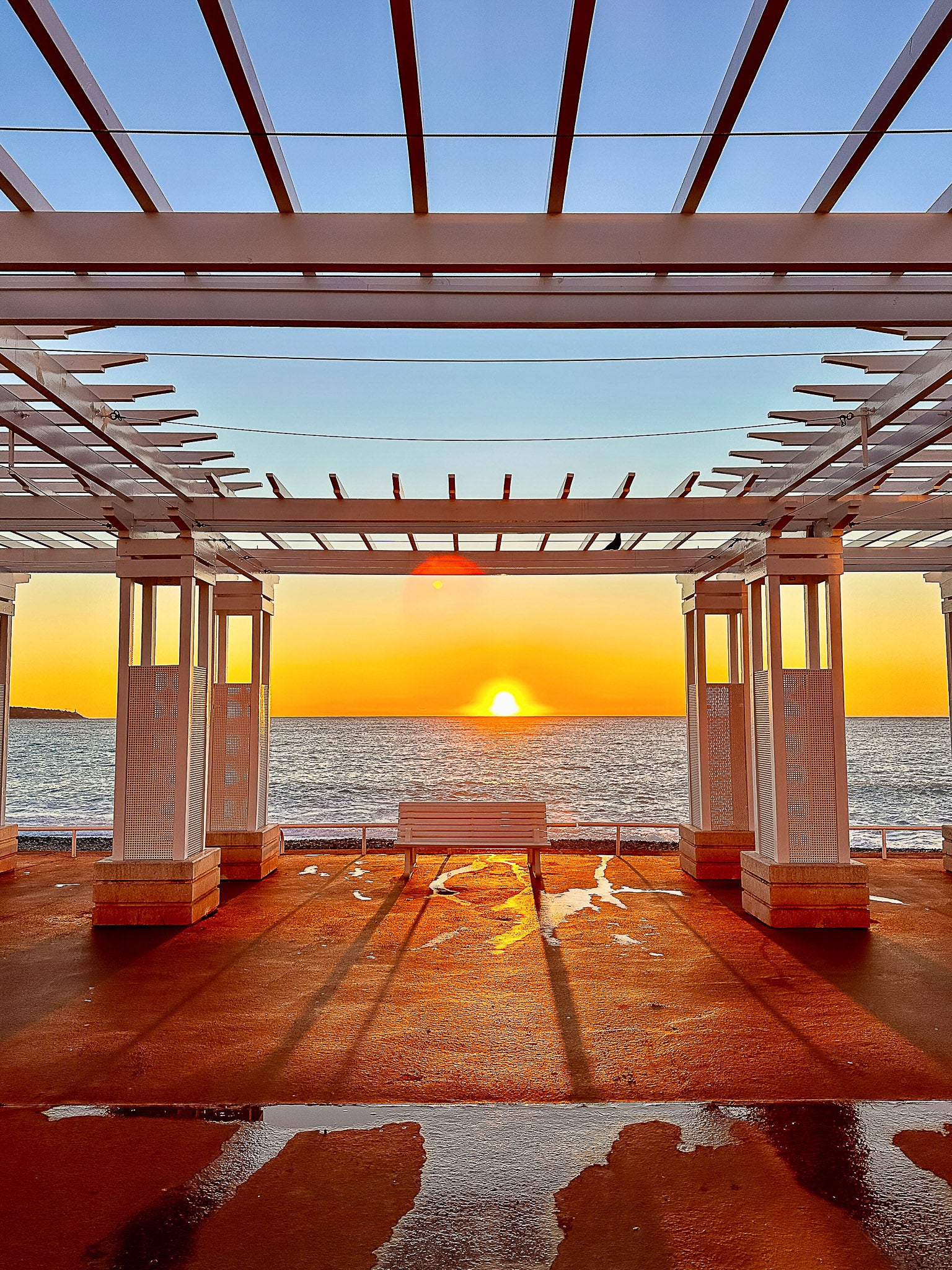 Lever de soleil, Promenade des Anglais : Nice, 2024 💛