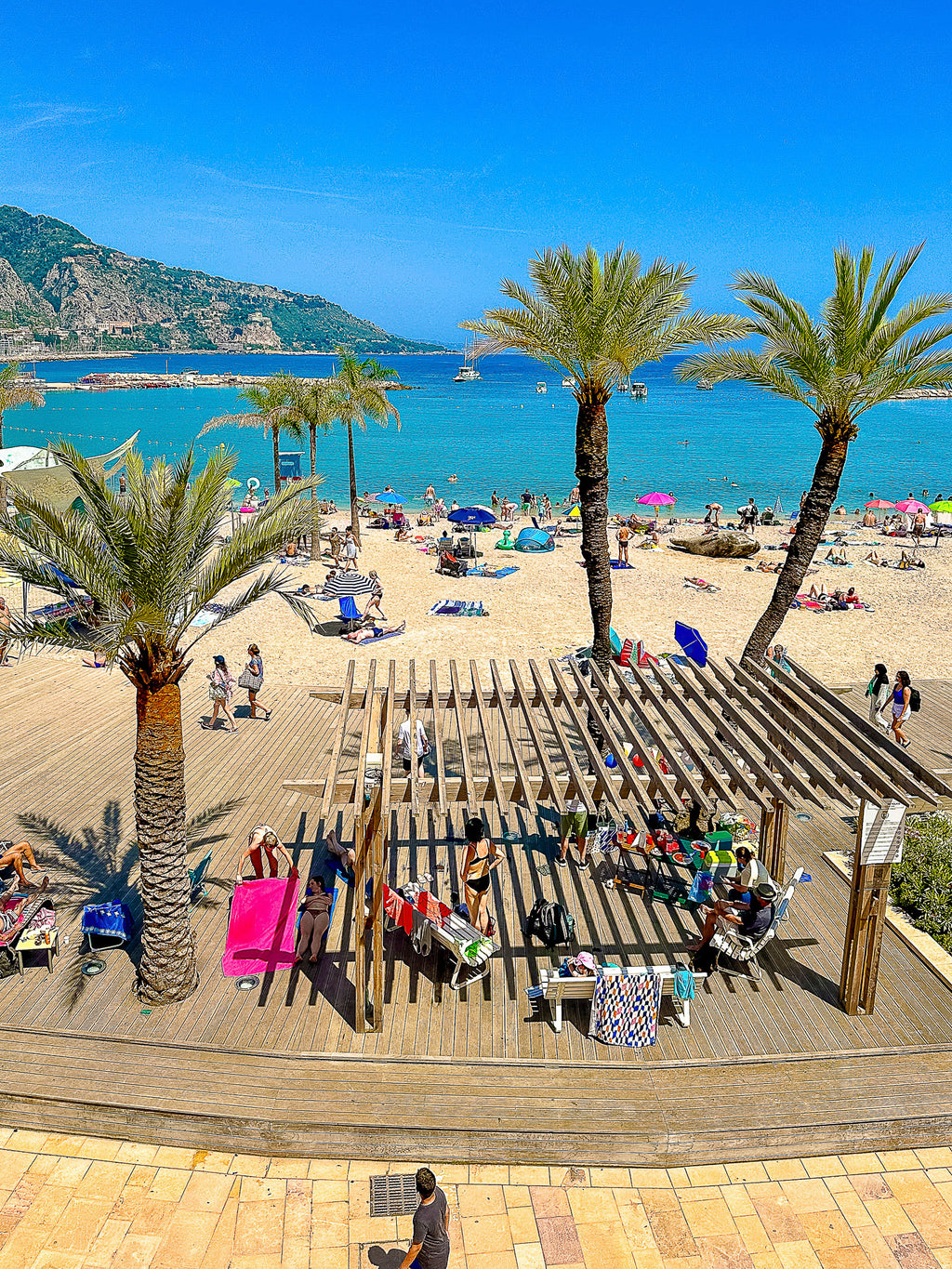 La plage des Sablettes : Menton, 2024 ⛱