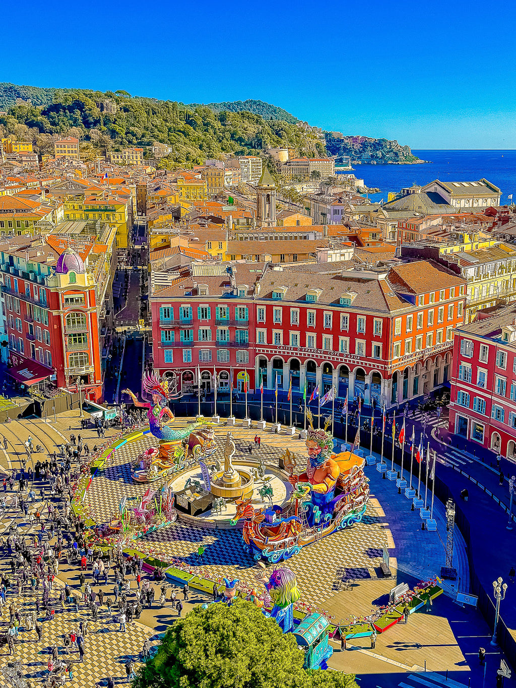 Vue grande roue, Carnaval de Nice : Nice, 2025 👑