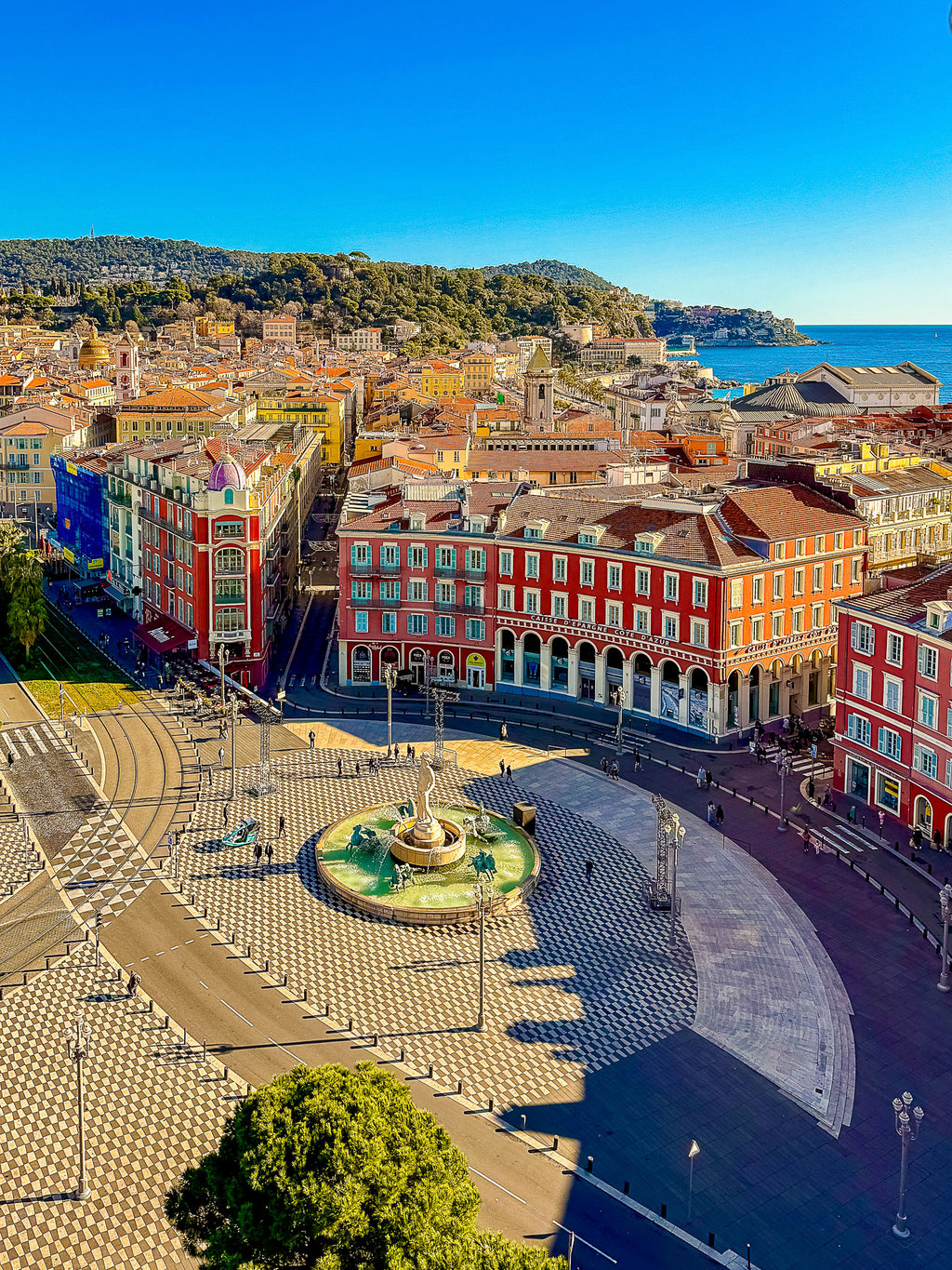 La Place Masséna depuis la grande roue : Nice, 2025 🧡