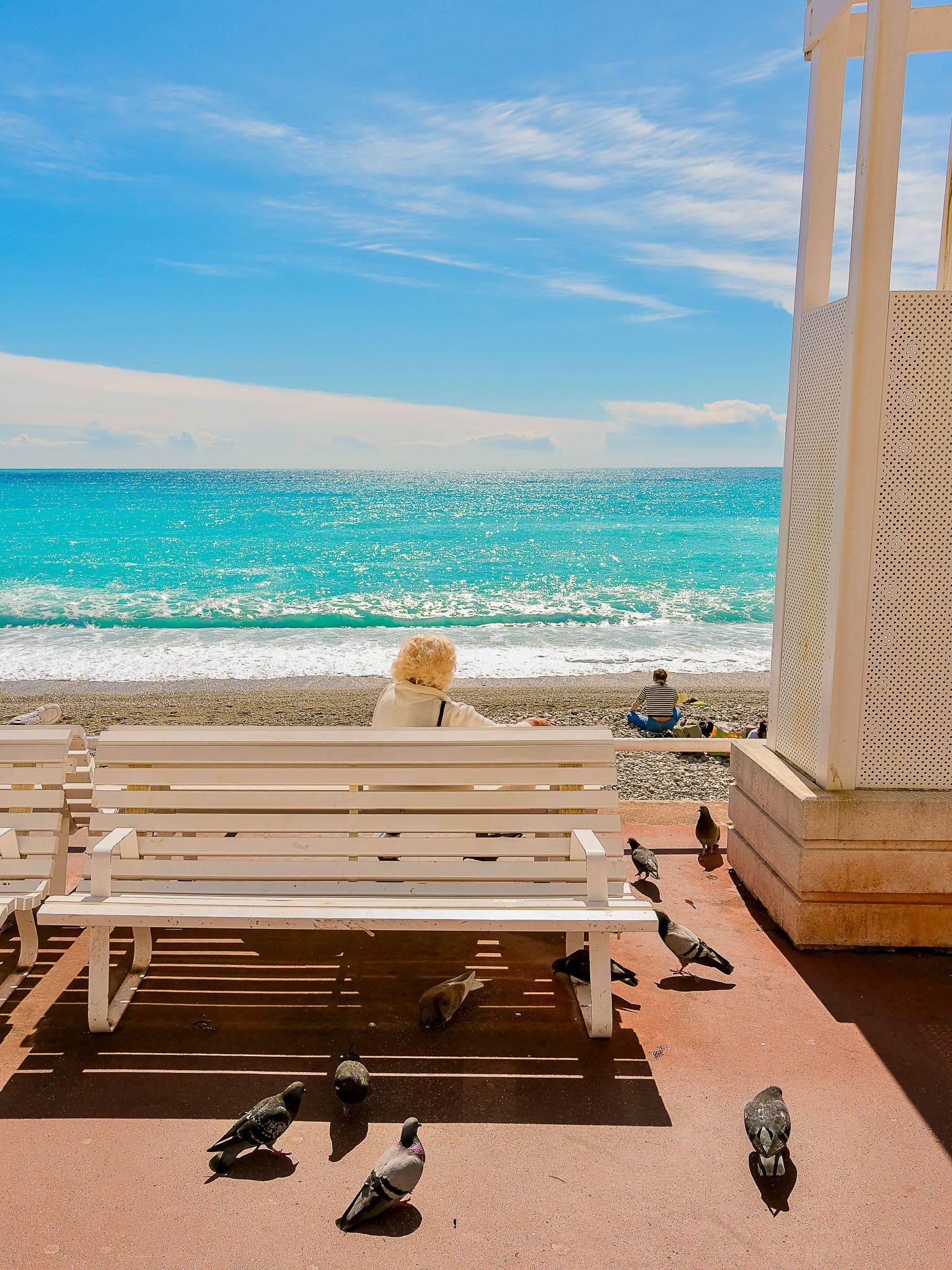 Nuances de bleues, Promenade des Anglais : Nice, 2025 🦋