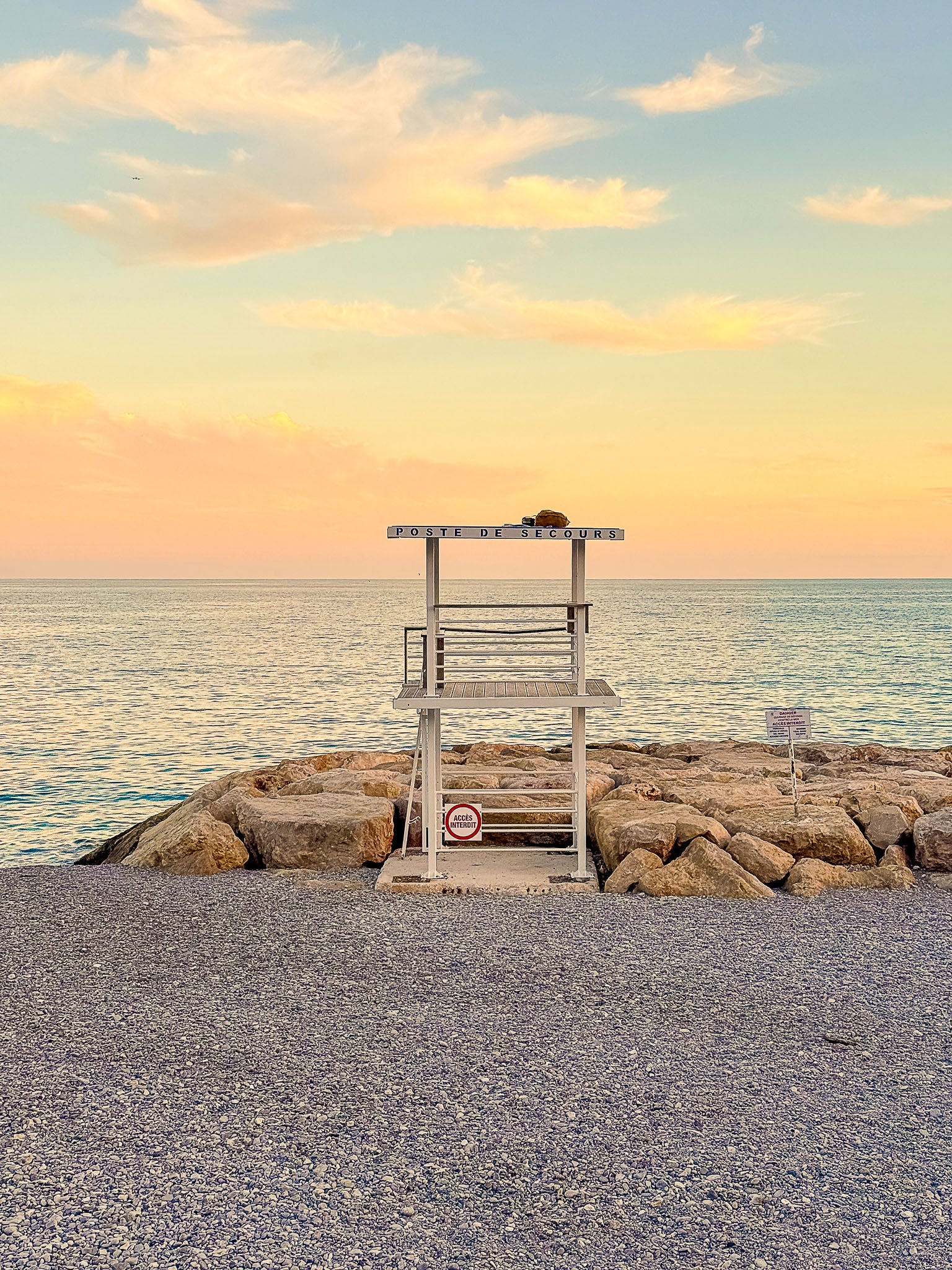 Coucher de soleil, Promenade des Anglais : Nice, 2025 🧡