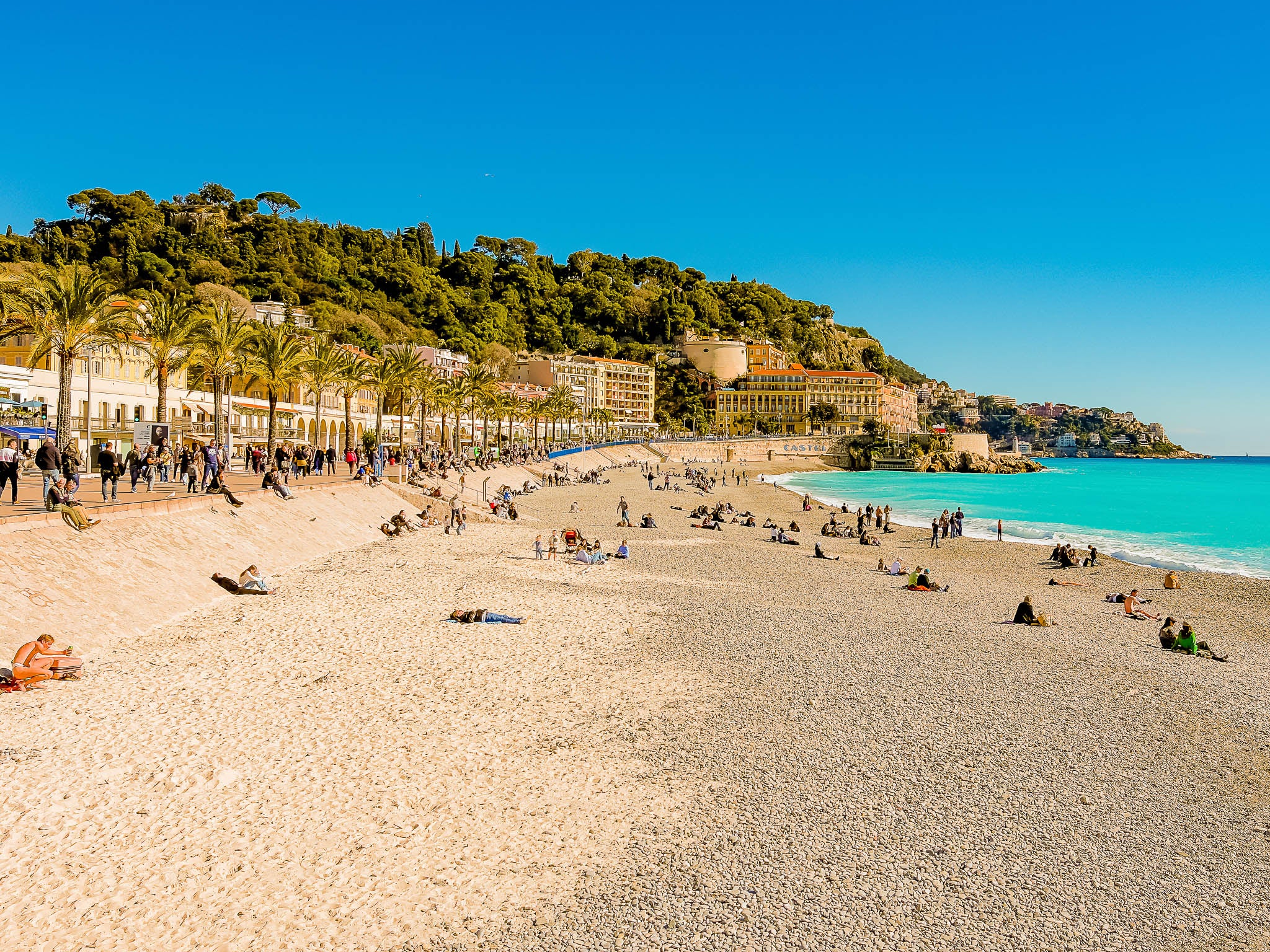 Vue plage des Ponchettes 2 : Nice, 2026 🌞