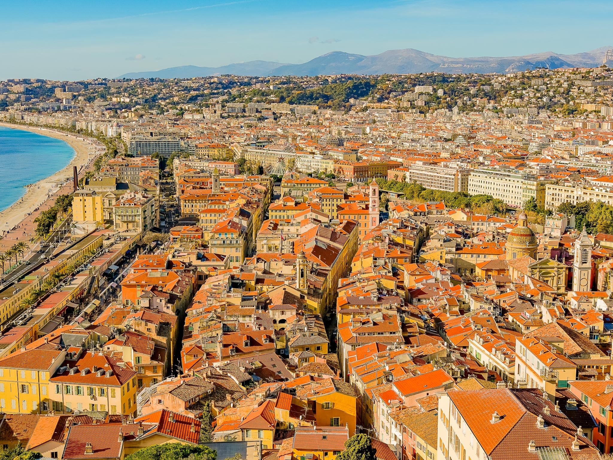 Vieille ville depuis Château de Nice : Nice, 2026 🌼